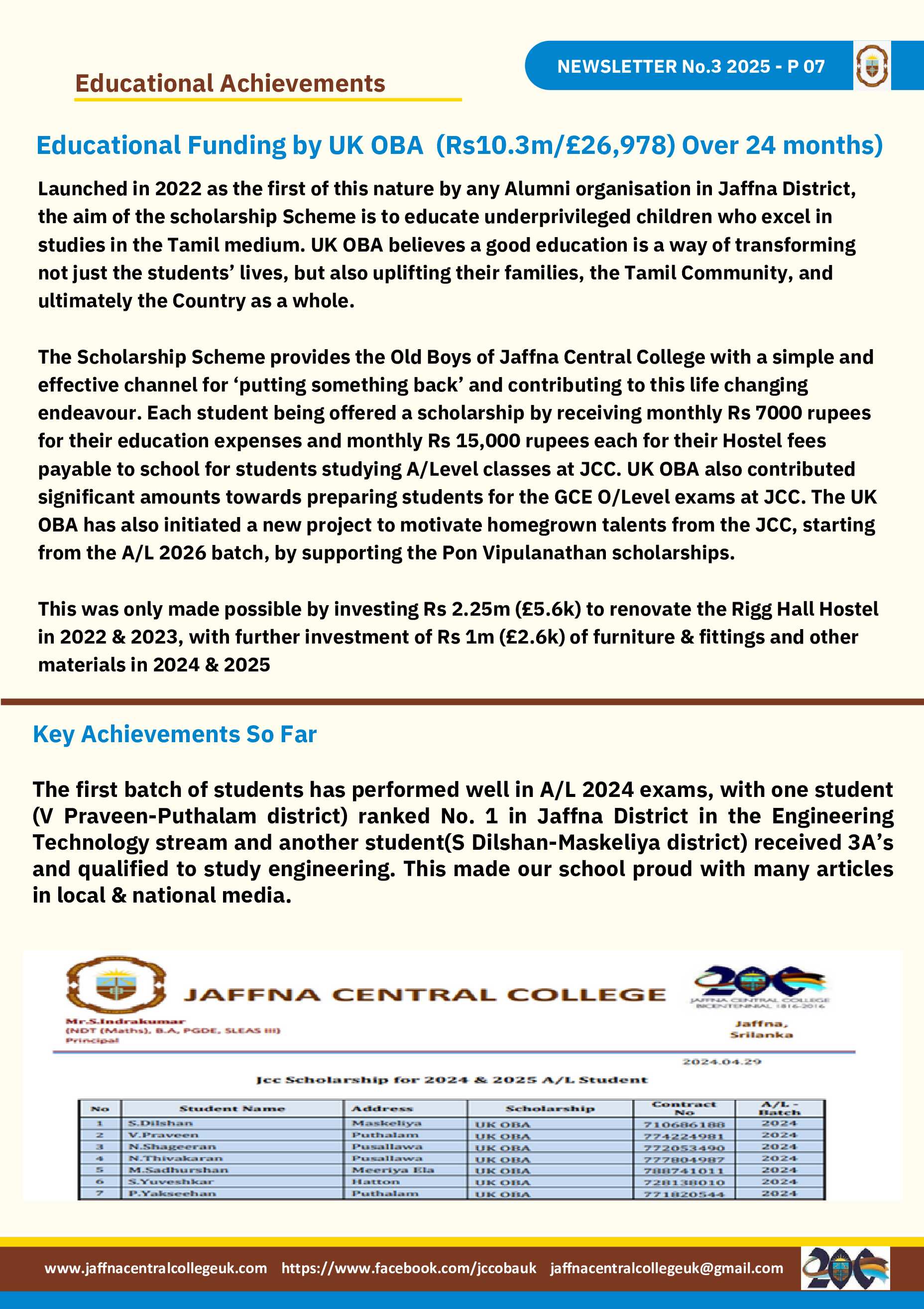 JCC OBA UK Newsletter - 2025 Page 6